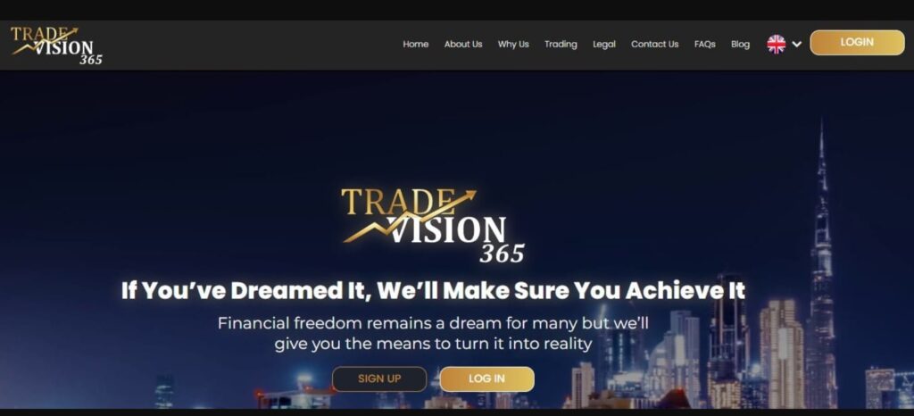 TradeVision365 website