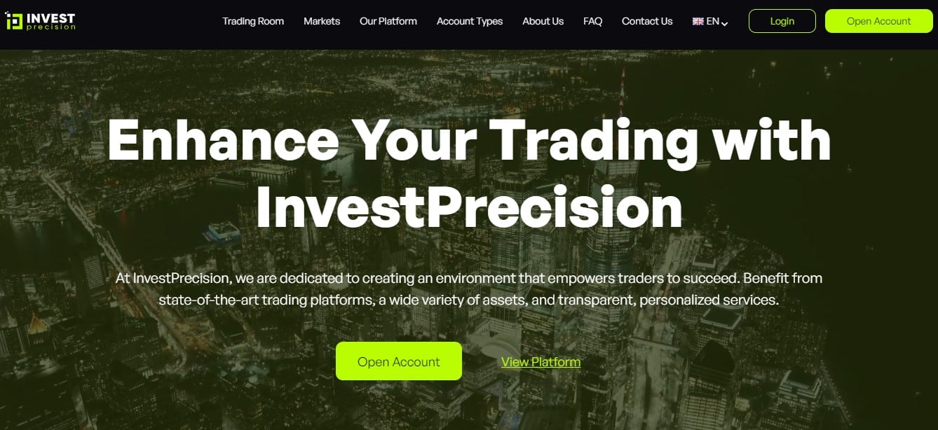 InvestPrecision Homepage