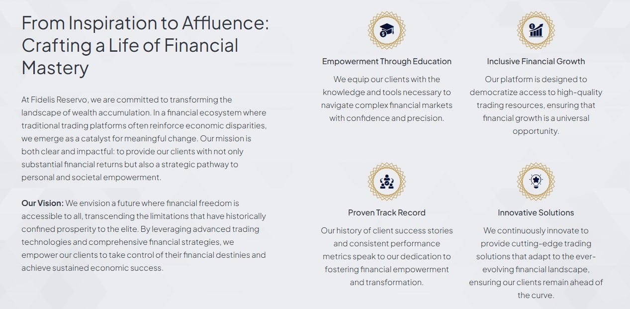 Fidelis Reservo Benefits